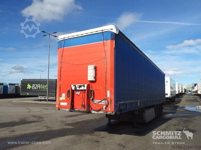 Open semitrailer with tarp Schmitz Cargobull Semitrailer Curtainsider Standard Hayon