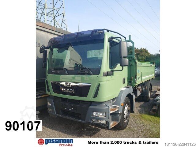Tipper truck MAN TGM 18.320 4x2 BL, Meiller 3-Seiten AHK-Öl