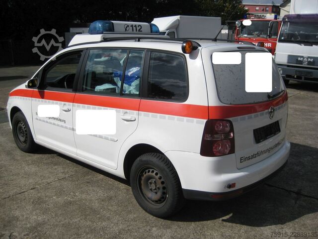 Fire truck VW Touran 2,0 TDI Einsatzfahrzeug Strobel *TÜV NEU*