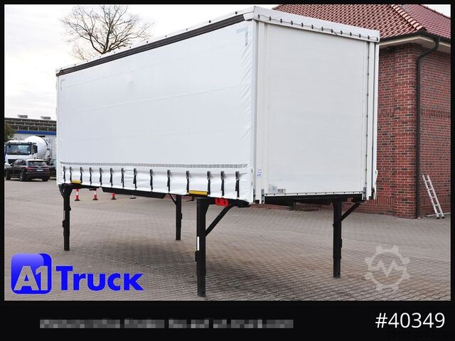 Swap body with flatbed & tarp KOEGEL 7.45 BDF Wechselbrücke, neue Plane