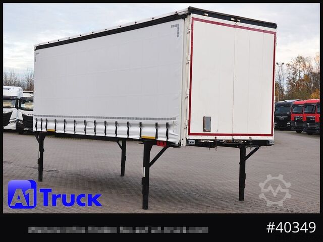 Swap body with flatbed & tarp KOEGEL 7.45 BDF Wechselbrücke, neue Plane