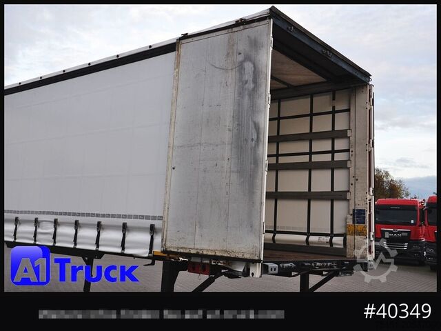 Swap body with flatbed & tarp KOEGEL 7.45 BDF Wechselbrücke, neue Plane