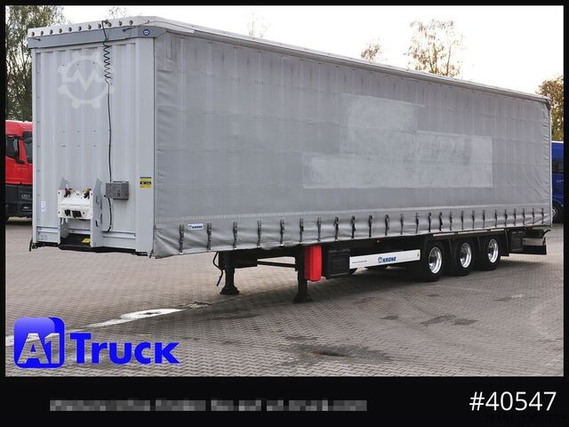 Auflieger mit Pritsche & Plane KRONE SD, Mega, Liftachse, Alufelgen, RSAB, Plane mit Aluprofil