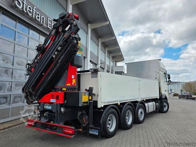 Crane truck DAF XF 530 8x2 Palfinger PK 34002 SH+JIB+Winde Funk