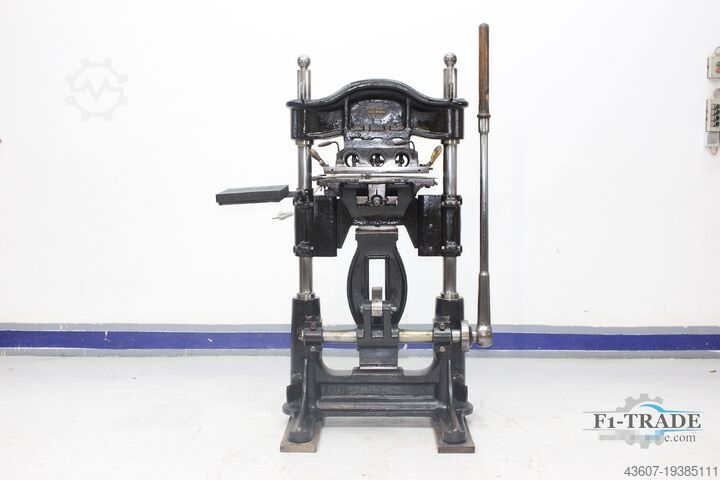 Kniehebelprägepresse / Embossing Hot Stamping Press Karl Krause KHP