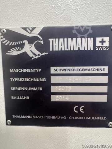 Sheet metal folder Thalmann Schwenkbiegemaschine