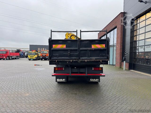 Tipper with crane DAF CF 75.310 4x2 Kipper / Atlas 190.2E - A5 + Fly ...