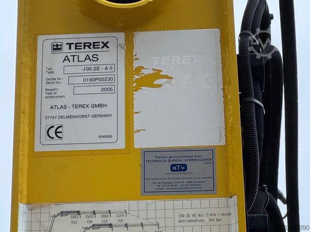 Tipper with crane DAF CF 75.310 4x2 Kipper / Atlas 190.2E - A5 + Fly ...