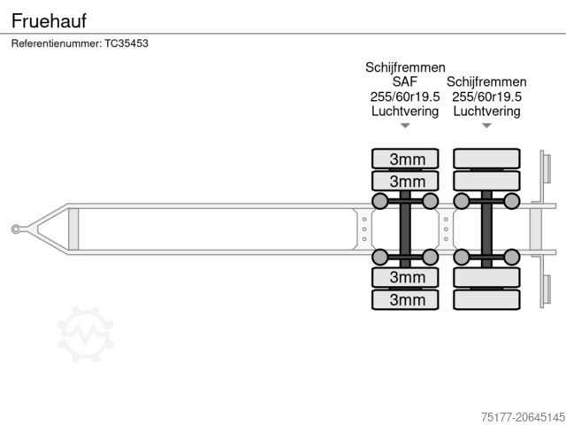 Sliding tarpaulins Fruehauf
