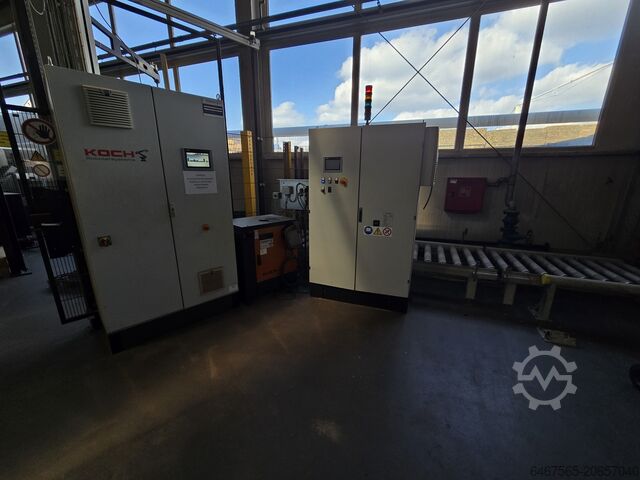 Briquetting press RUF Verpackungslinie Koch Robotersisteme