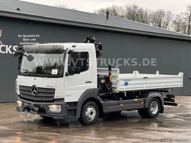 Transporter mit Kipper MERCEDES-BENZ Atego 823 4x2 DSK mit HIAB 072 Ladekran *NEU*