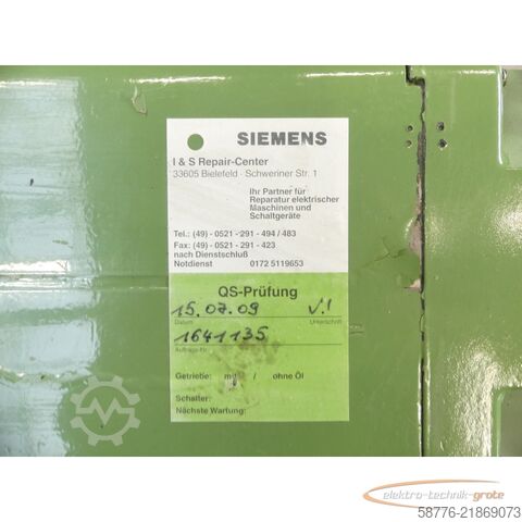 Control unit Siemens 1HU3104-0AD01-0ZZ9 - Z Motor SNE8663534302001 mit 1HU1052 20mVmin Tacho