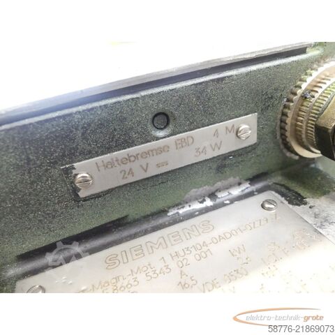 Control unit Siemens 1HU3104-0AD01-0ZZ9 - Z Motor SNE8663534302001 mit 1HU1052 20mVmin Tacho