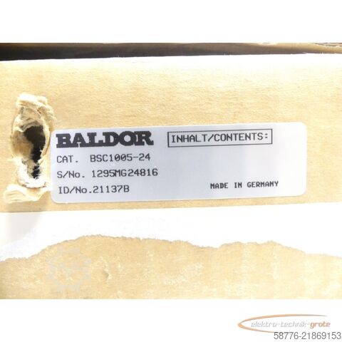 Component Baldor BSC1005-24 Antriebssteuerung ID: 21137B SN: 1295MG24816 --