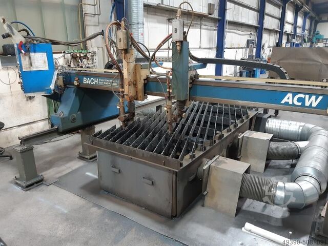 CNC flame cutting system, flame cutting machine, flame cutting machine BACH ACW 2500