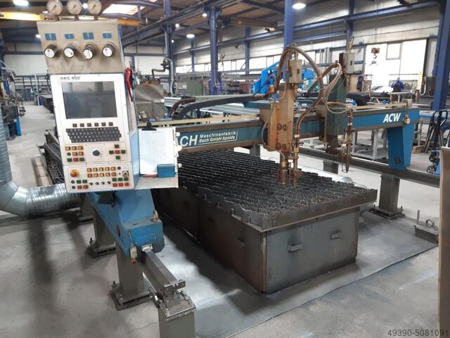 CNC Brennschneidanlage, Brennschneidmaschine, Brennmaschine BACH ACW 2500