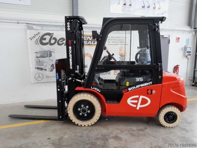Front loader forklift EP Equipment EFL353 / 3,5T / Triplex: 4,80m /ZVG
