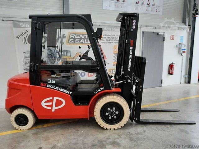 Front loader forklift EP Equipment EFL353 / 3,5T / Triplex: 4,80m /ZVG