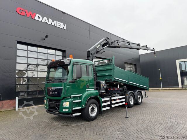 Tipper with crane MAN TGS 26.360 6x2 Kipper/Hiab 188-4 Euro 6
