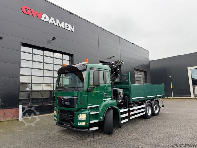 Tipper with crane MAN TGS 26.360 6x2 Kipper/Hiab 188-4 Euro 6