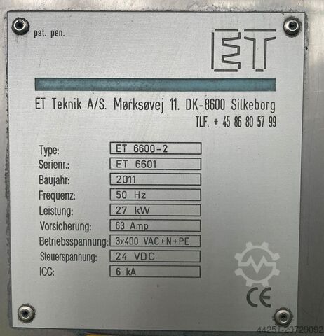 Nassstrahlanlage Entfettungsstrahlanlage ET Teknik ET 6600-2