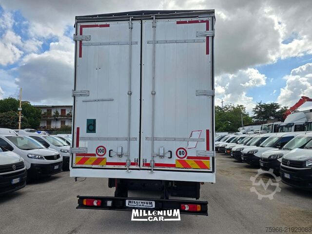 Flatbed truck with tarp IVECO EUROCARGO 180E28 CENTINATO 9,60 (2017)