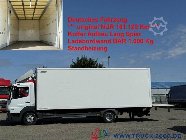 Transporter mit Koffer Mercedes-Benz Atego 818 Lang Koffer 7,3 m LBW BÄR 1.000kg