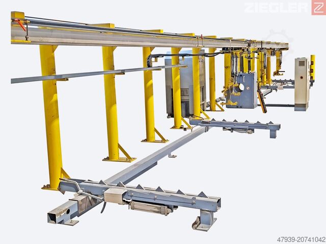 Rohrschleifmaschine 10000 x 200 mm Eigenbau Rohrschleifmaschine