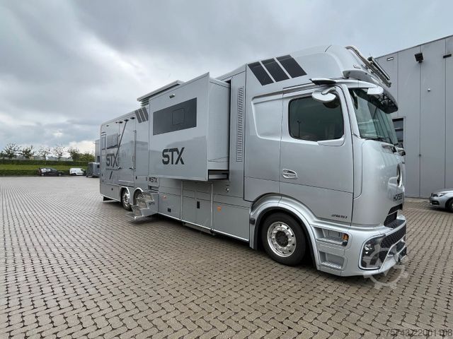 Cattle truck MERCEDES-BENZ 2651 STX 5 Pferde DOP. POP-OUT+POP-UP  EXKLUSIVE