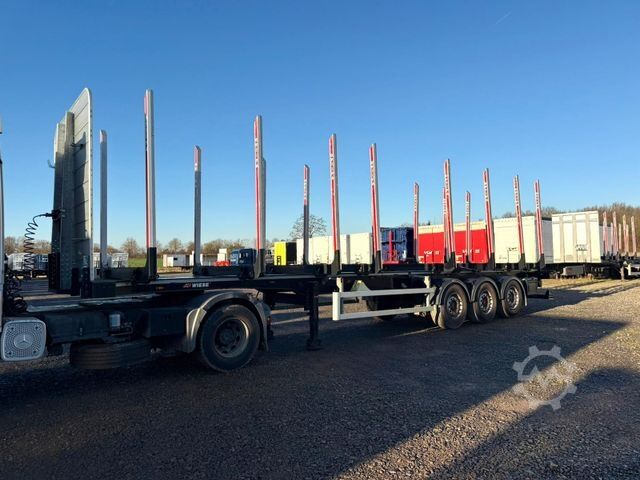 Holztransport Auflieger PAVIC Holzauflieger mit Schemel und Rungen