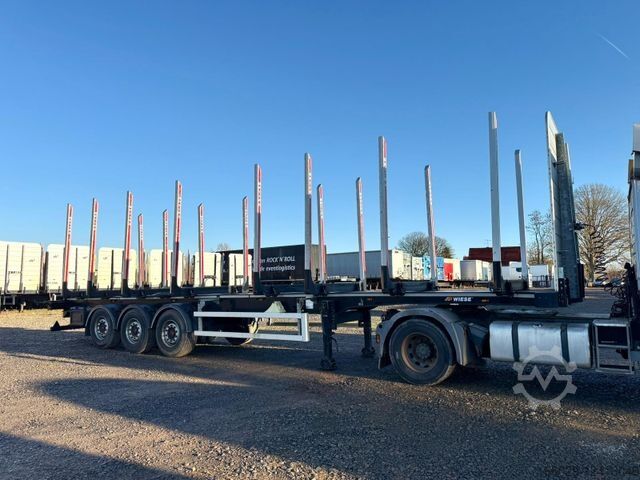 Holztransport Auflieger PAVIC Holzauflieger mit Schemel und Rungen