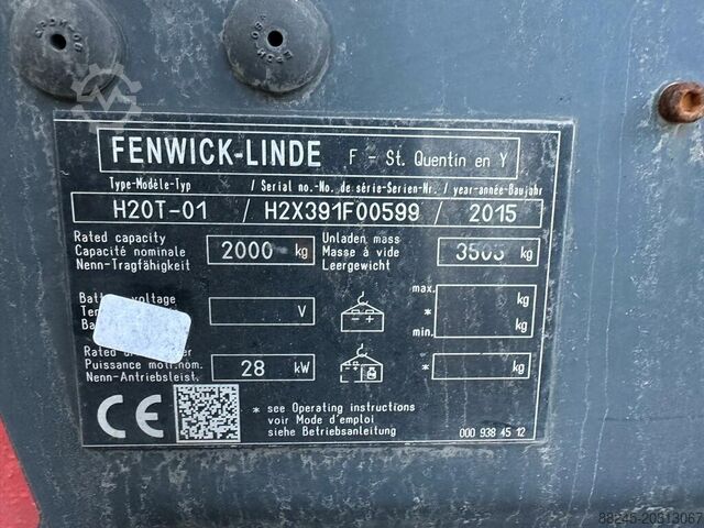 Linde H20T LPG Triplex Gabelstapler, VS-22555 LINDE H20T