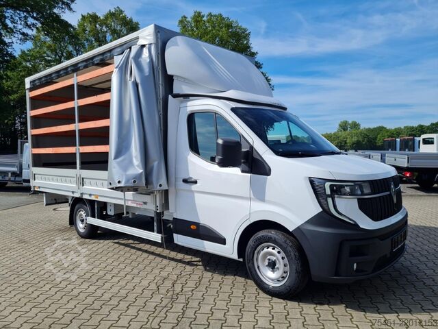 Curtain sider van Renault Master 35 Pritsche Schiebe Plane AHK Luftfederung
