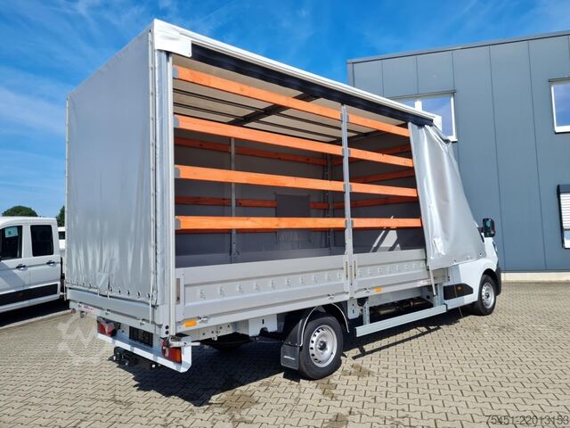 Curtain sider van Renault Master 35 Pritsche Schiebe Plane AHK Luftfederung