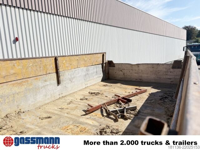 Roll-off container  Abrollcontainer mit Kran Hiab 099E-3 HiDuo, Funk
