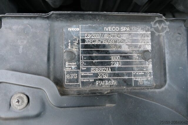 Transporter mit Koffer iveco Daily 35 S11 C30C AUTOMATIK KAMERA Regale LUFT DURCHGANG EURO-5 CoC