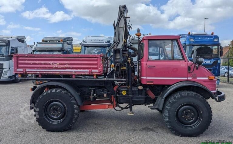 Kranwagen Unimog 416/U1100 Hiab kraan, Wener lier