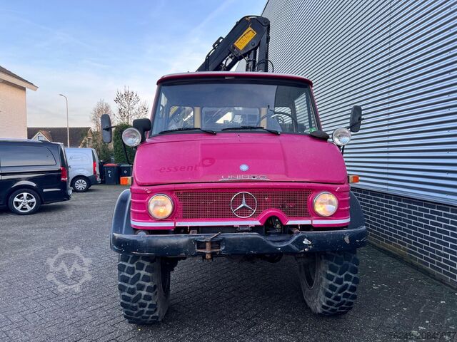 Kranwagen Unimog 416/U1100 Hiab kraan, Wener lier