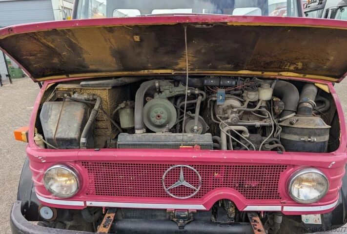 Kranwagen Unimog 416/U1100 Hiab kraan, Wener lier