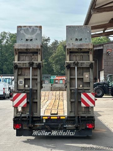 Low loader semitrailer MÜLLER-MITTELTAL TS3 Profi 30,0 Tieflader mit NLA & hydr. Rampen