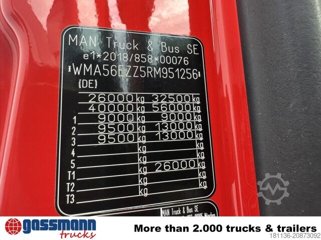 Truck chassis MAN TGS 33.540 6x6 BB CH, Navi, Motorabtrieb