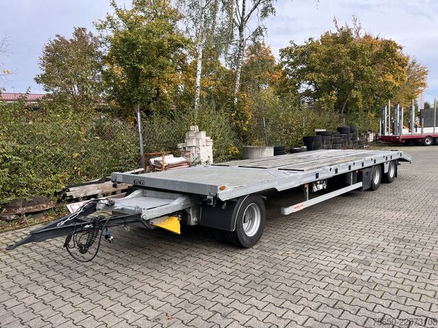 Low loader trailer Möslein TO 3 F Schwebheim  3 Achs Tiefladeranhänger