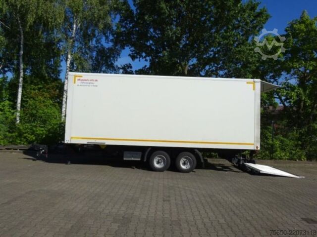 Box trailer Möslein TKO 105 Schwebheim  Tandemkoffer, Ladebordwand + Durchladbar