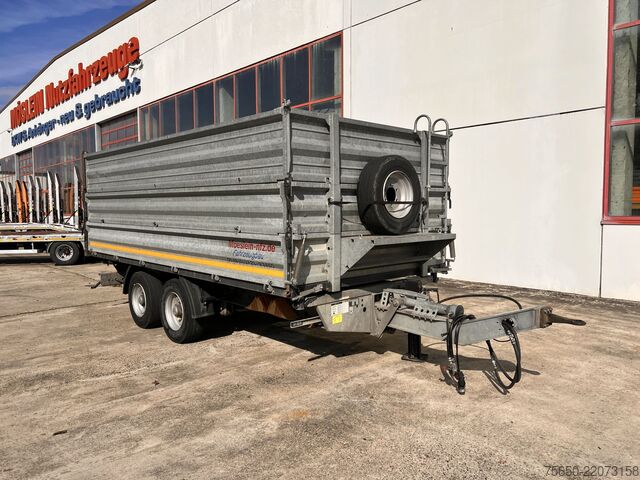 Tipper trailer Möslein TDS 13 Schwebheim  13 t Tandemkipper- Tieflader, Aufsatzbordwände