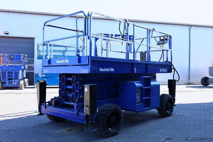 Scissor lift Haulotte H15SX Diesel, 4x4 Drive 15 Working Height, 500kg C