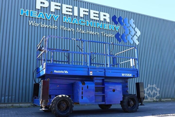 Scissor lift Haulotte H15SX Diesel, 4x4 Drive 15 Working Height, 500kg C