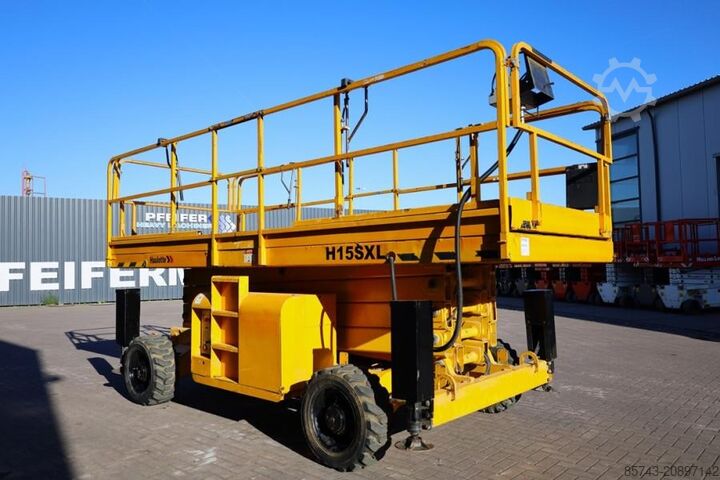 Scissor lift Haulotte H15SXL Diesel, 4x4 Drive, 15m Working Height, 500k