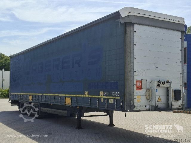 Open semitrailer with tarp Schmitz Cargobull Curtainsider Mega