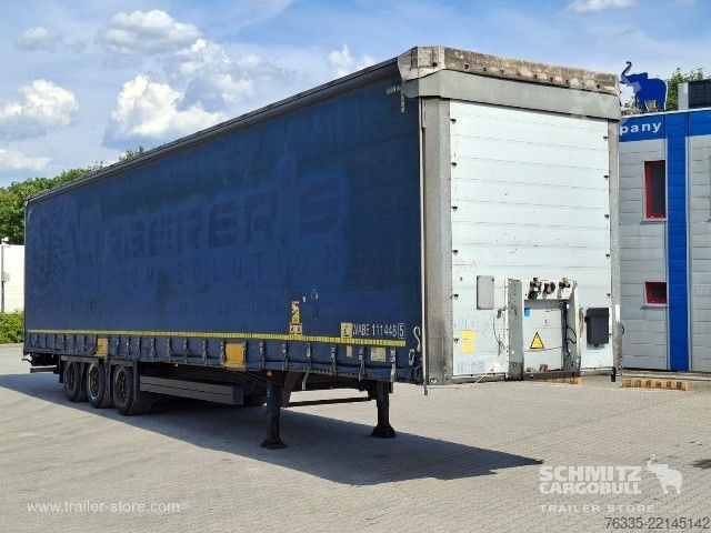 Open semitrailer with tarp Schmitz Cargobull Curtainsider Mega