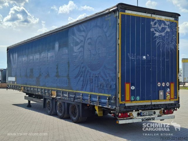 Open semitrailer with tarp Schmitz Cargobull Curtainsider Mega